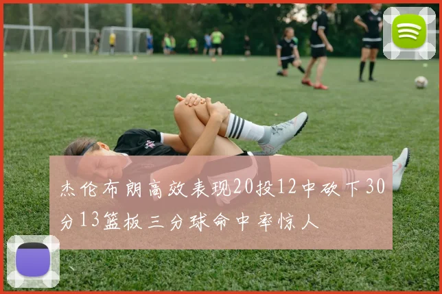 杰伦布朗高效表现20投12中砍下30分13篮板三分球命中率惊人